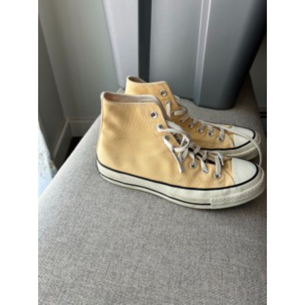 Converse Chuck 70 High Top Sneakers Butter Yellow Women's 9.5 Men's 7.5